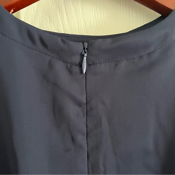 SHEIN Blue A-Line Midi Dress with Crew Neck and Short Sleeves - Picture 6 of 6